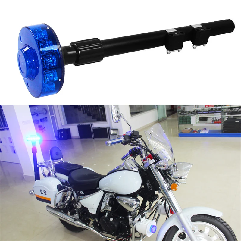 102cm 12W Led Motorbike rear tail Warning light,Police motorcycle Emergency light,Scalable pole mount,waterproof