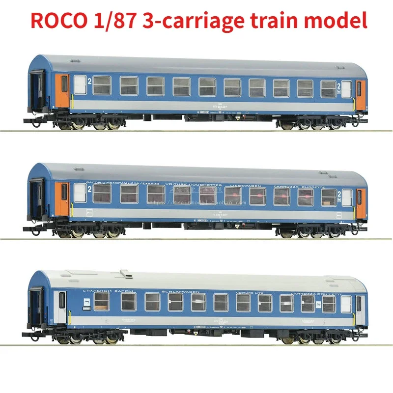 

ROCO 1/87 Train Model 74188 Hungaria Passenger Carriage Three Sections MAV Four Generations Train Model Toy Gift