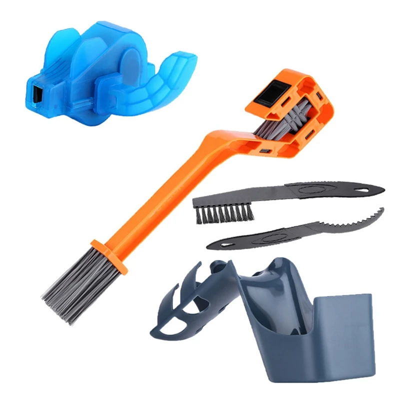 Bike Motorcycle Chain Oil Storage Tool Box Chain Cleaning Oil Splash-Proof Agent Chain ABS 1Set