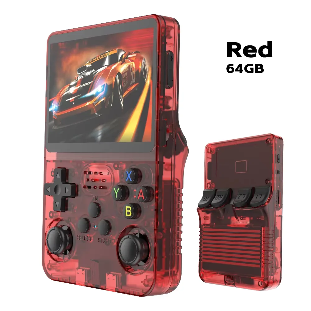 R36S Retro Handheld Video Game Console ARKOS Systeem 3,5 Inch IPS Scherm Klassieke Draagbare Pocket Video Player 128G Games jongen Gift