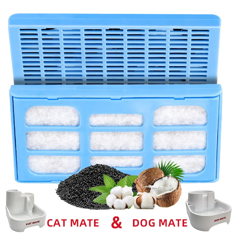 

Sets Fountain Accessories Pet Water Fountain Filter Replacement Water Filter Cartridges Compatible with Cat Dog Mate Fountains