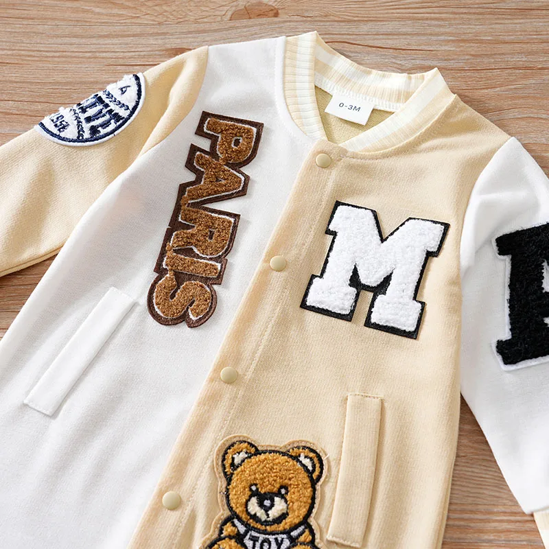 بدلة أطفال كرتونية للربيع والخريف ملابس بأكمام طويلة ملابس بيسبول ملابس أطفال عصرية وسيم #4