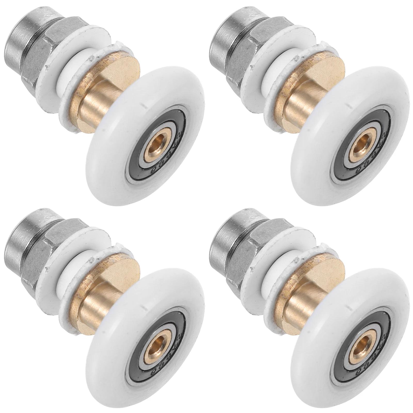 

4pcs Room Pulley Iron Pop Bathtub Glass Door Roller up Wheels Bathroom Glass Sliding Door Roller Replacement Hardware Kit