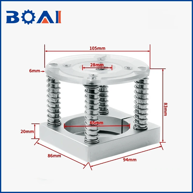 Spindle Clamp Device Automatic Press Plate Acrylic Bottom For Water Cooled / Air Cooling CNC Motor