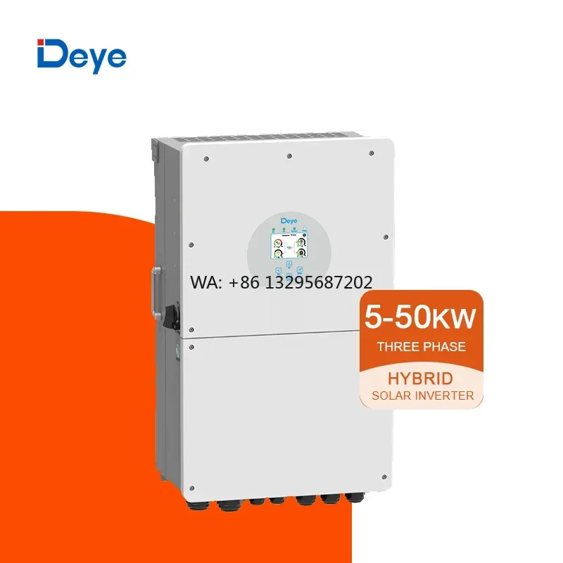Deye 5 6 8 10 12 15 20 25 30 40 50kW 3 Phase High Voltage Hybrid Solar PV Inverter SUN 5/6/8/10/12/15/20K-SG01HP3-EU-AM2 BM3
