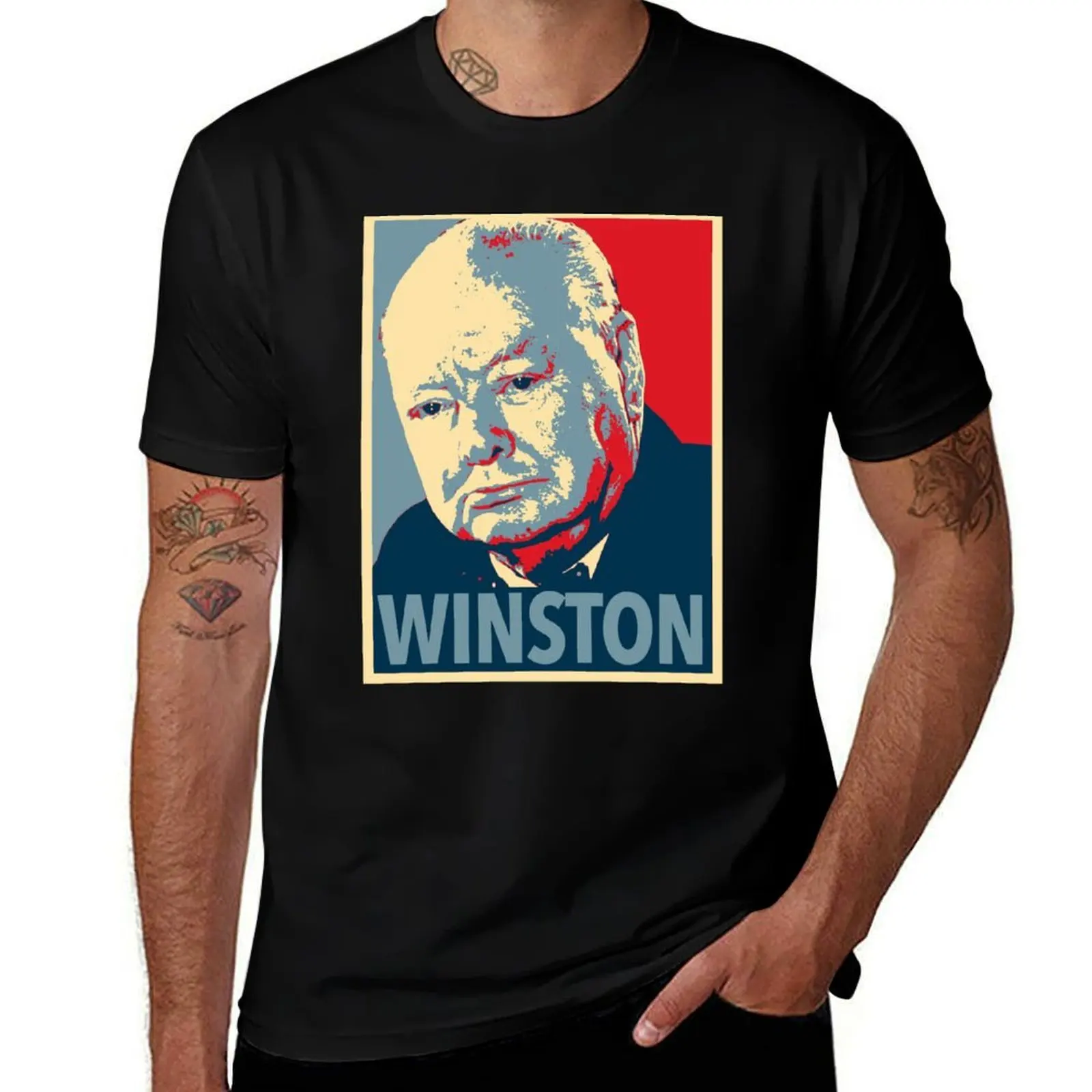 

luxury Leonard t Churchill personalised man shirt T-Shirt t shirt Spencer Winston Sir