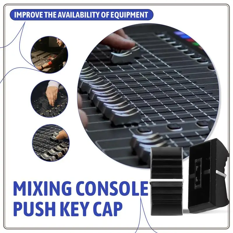 Reliable-100Pcs Fader Knob Caps Foraudio Equipment, DJ Equipment, Andmixing Consoles Slider Caps,100Pcs Fader Knob Caps Foraudio