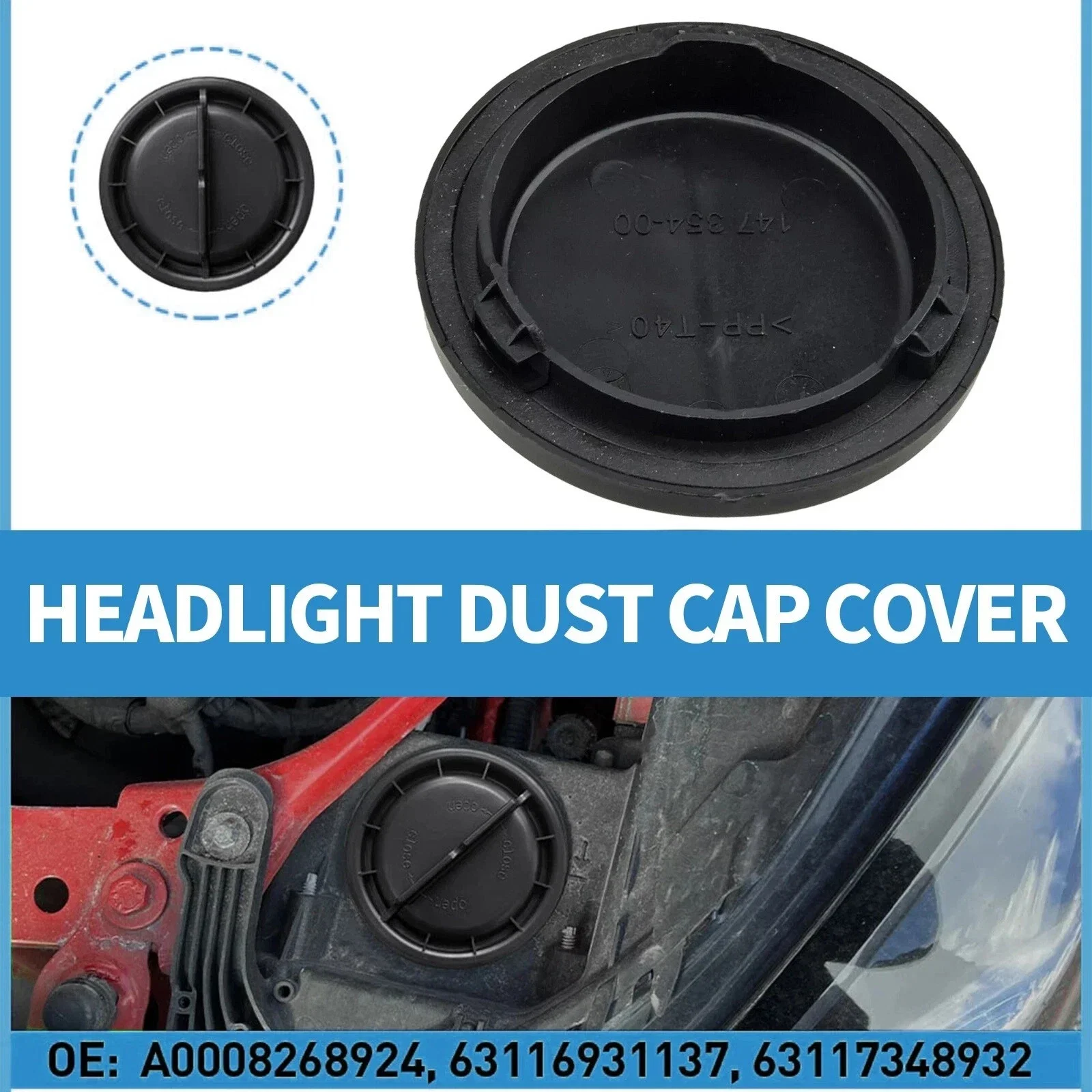 Headlamps Dust Cover Protector 63117348932 63117204272 Car Headlight Low Beam Back Cover Cap 63127270076 for BMW X5M, X6 08-12
