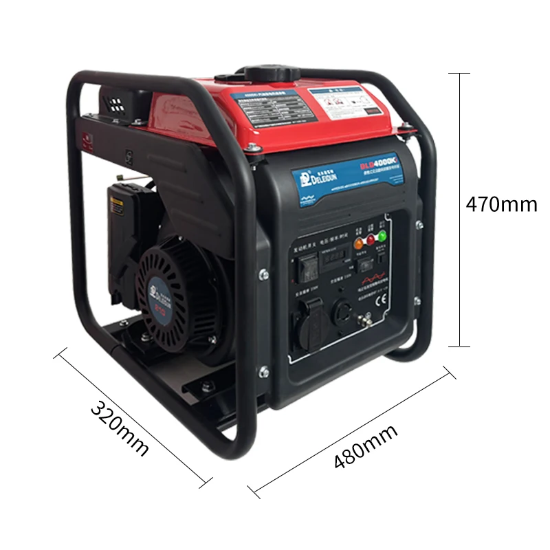 Portable 110V 220V 3000W3Kw Dual Fuel Inverter Generator 50Hz/60Hz