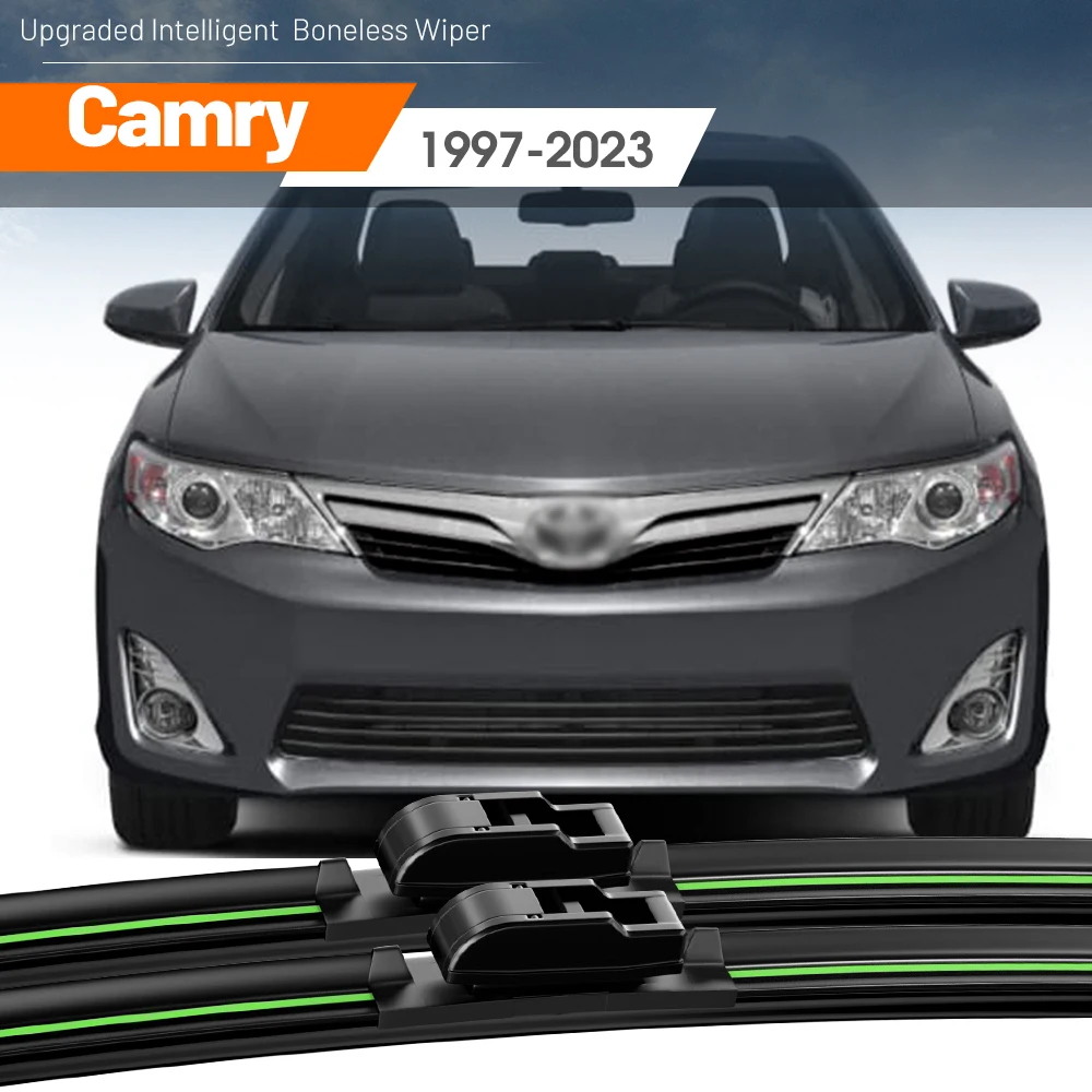 2pcs For Toyota Camry XV20 XV30 XV40 XV50 XV70 1997-2023 Front Windshield Wiper Blades 2007 2011 Windscreen Window Accessories