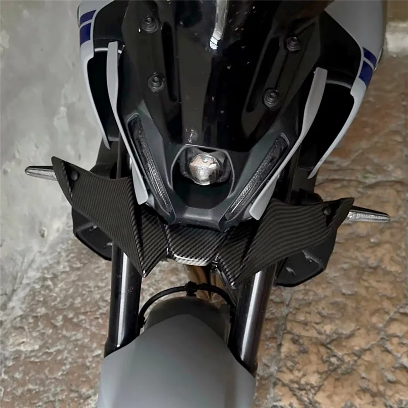 

Передняя прижимная сила для MT-09 MT09 SP 2021-2023, передний спойлер для мотоцикла, аэродинамический дефлектор крыла из углеродного волокна