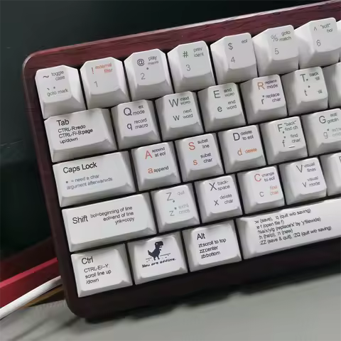 131 Keys Cherry Profile Programmer Style Keycaps Minimalist White PBT Keycap For MX Switch Mechanical Keyboard DIY Custom GK61