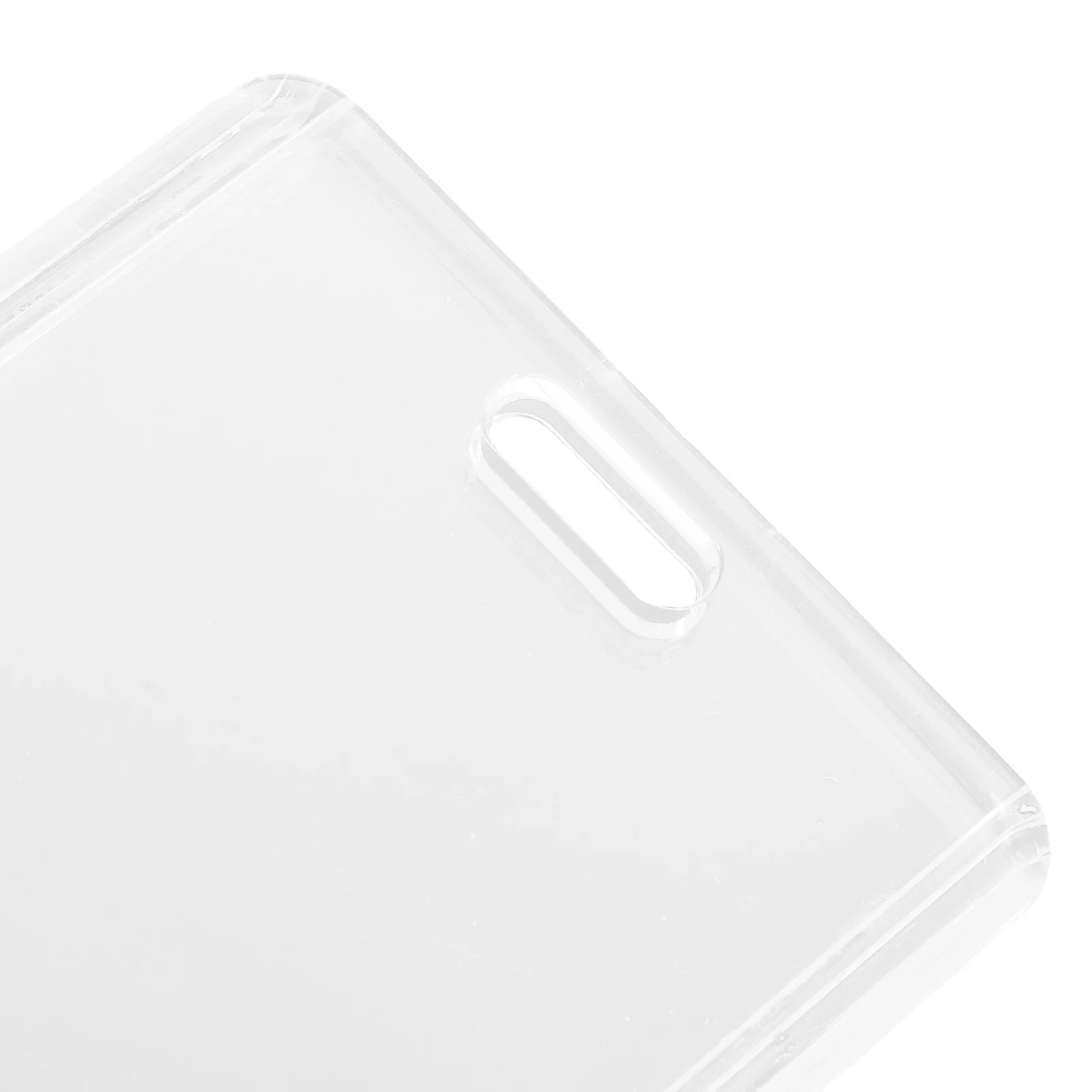 

6pcs Clear Acrylic ID Badge Holder Double Sided Protective Card Sleeves for Business Work Photo Game Cards Lightweight Small
