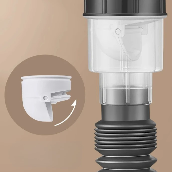 Kitchen Sink Drain Hose Set Filter with Stop Valve for Washbasin Bathroom Deodorizing and Scalding-proof Sink Drain Pipe