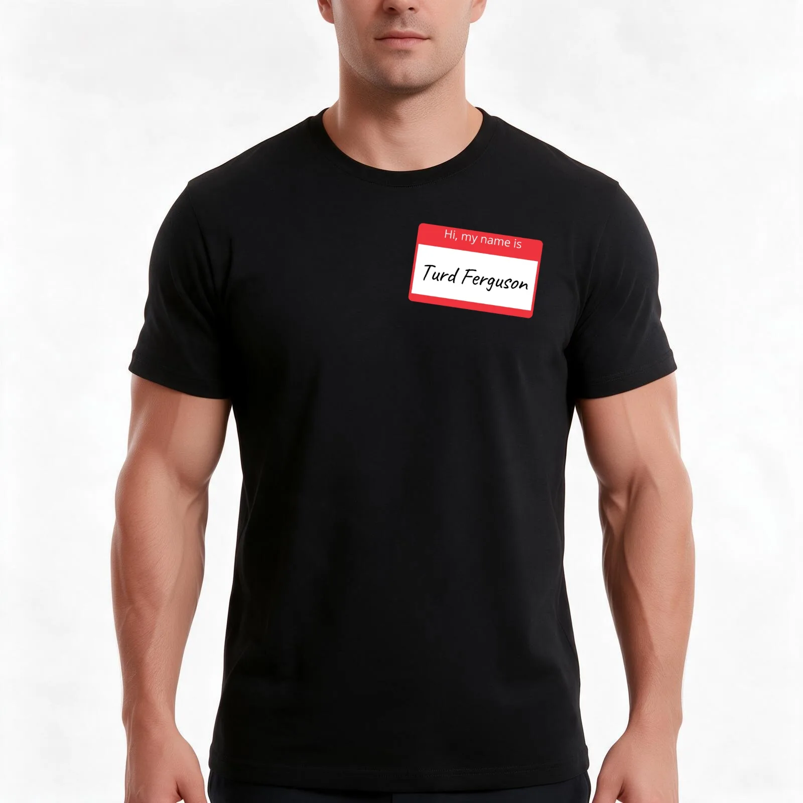 hi my name is turd ferguson alex trebek T-Shirt Summer Casual Cotton Tee Oversized Streetwear Tops Vintage Graphic Print