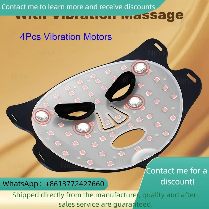 Wireless silicone LED face mask (listing 0592), view 3