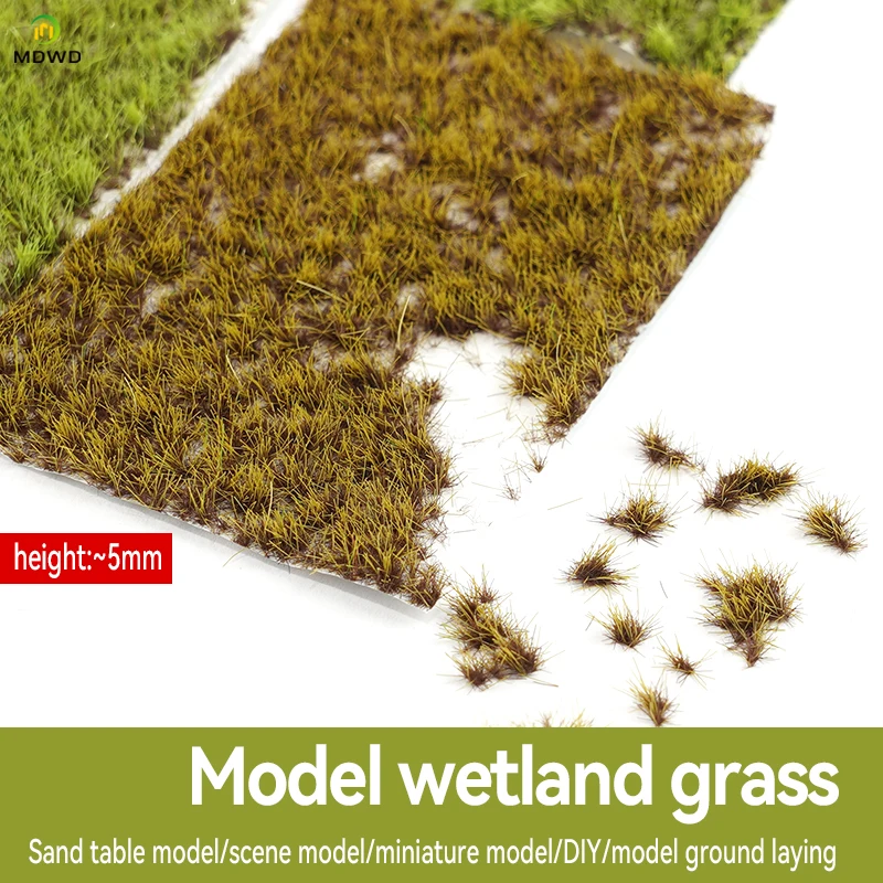 5mm Miniature  Grass Cluster Artificial Plants for Ho N Diy Modeling Railway/Swamp/Wargame Scenery/Sandtable Layout/Diorama