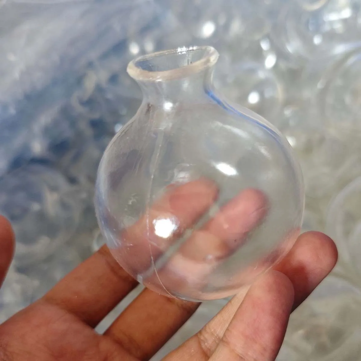 Round Decorative Ball DIY Clear TPR Empty Skin Crafts Making Squishy Relief Squeeze Toy for Beads Slime Filling Material