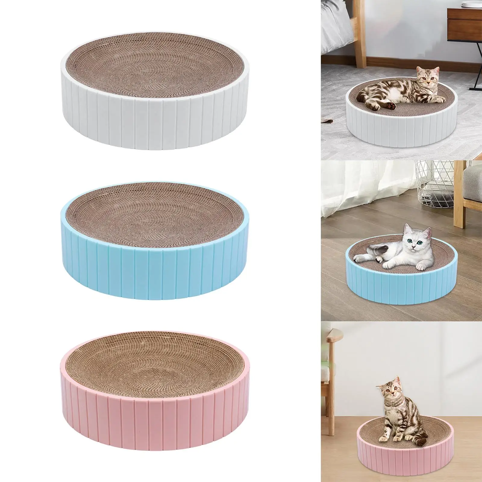 Rascador Giratorio 3 en 1 para Gatos con Centro de Juegos - imagen 2