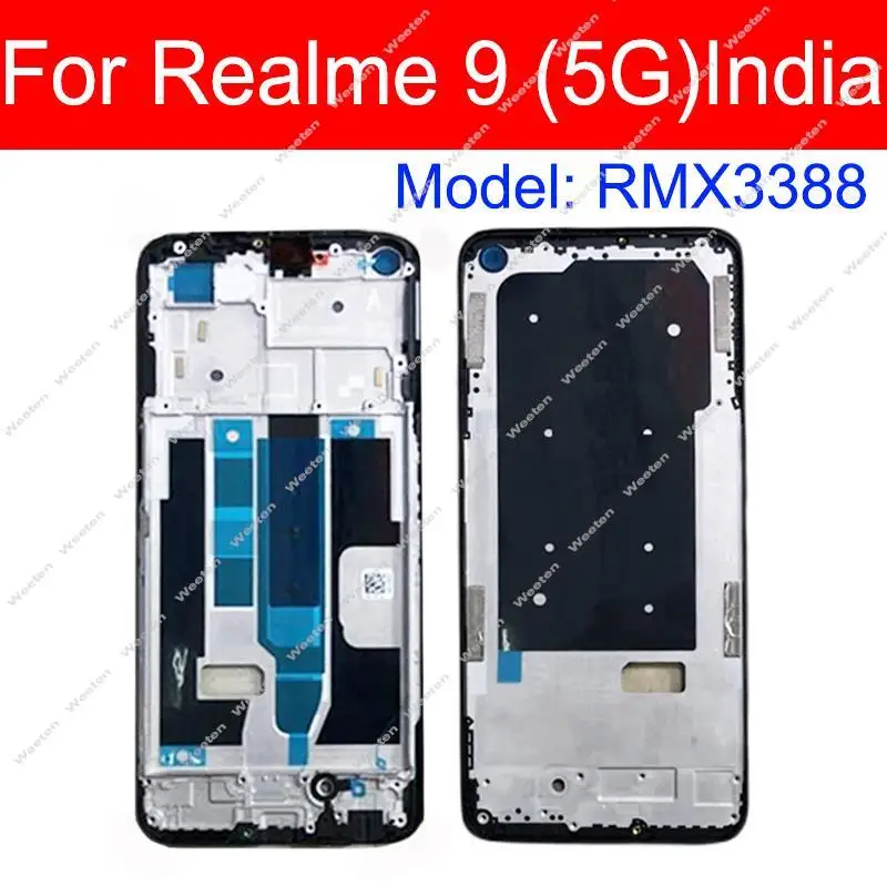 Front LCD Frame Housing For Realme 9 Pro 9Pro Plus 9i 9 4G 5G Lcd Screen Front Frame Bezel Cover Middle Case Replacement