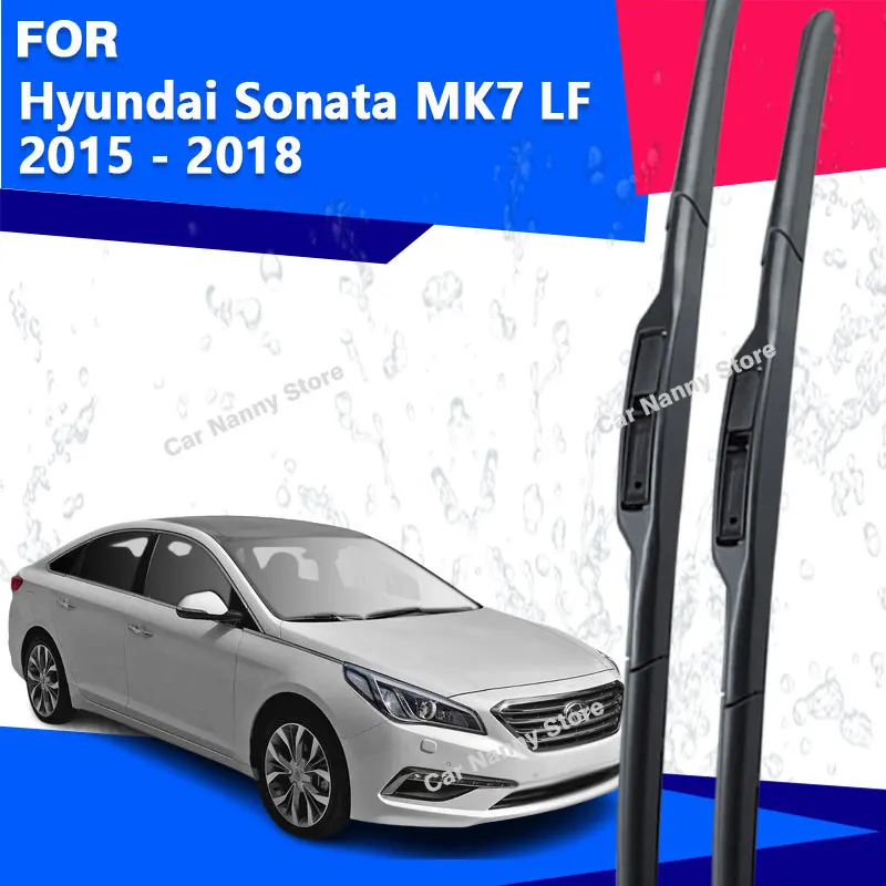 

Щетки лобового стекла для Hyundai Sonata MK7 LF 2015-2018, автомобильные дворники, резиновая полоса, стеклоочиститель, мягкая резина 2016 2017