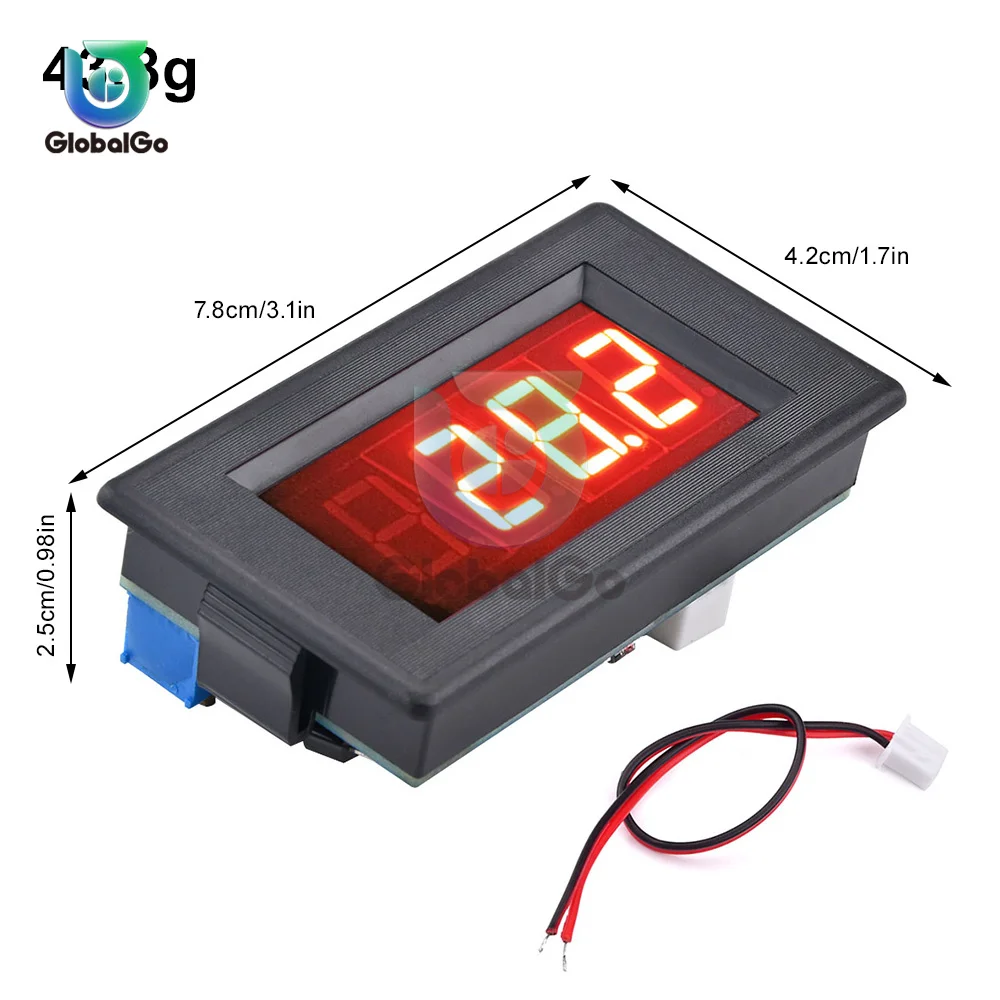 ICL7107 Digital Thermometer Kit DIY Module 0-100 ℃ Half Panel Type Temperature Meter Manual Welding Temperature Sensor Kit