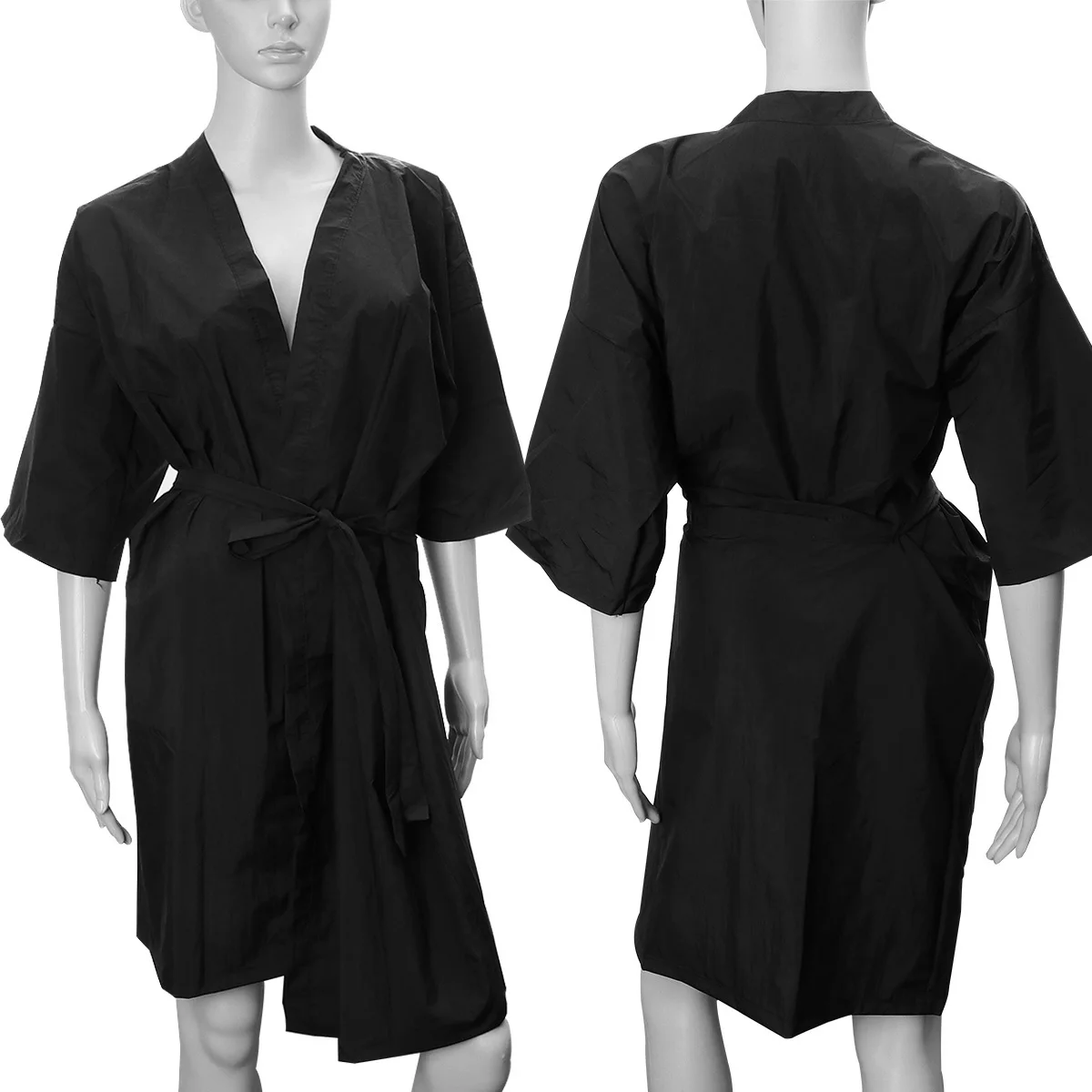 Guest Robe Bathrobe Women's Wear to Work Dresses SPA Clothes Beauty Center Costume Hairdressing Cut Out Simple Salon Gown Miss