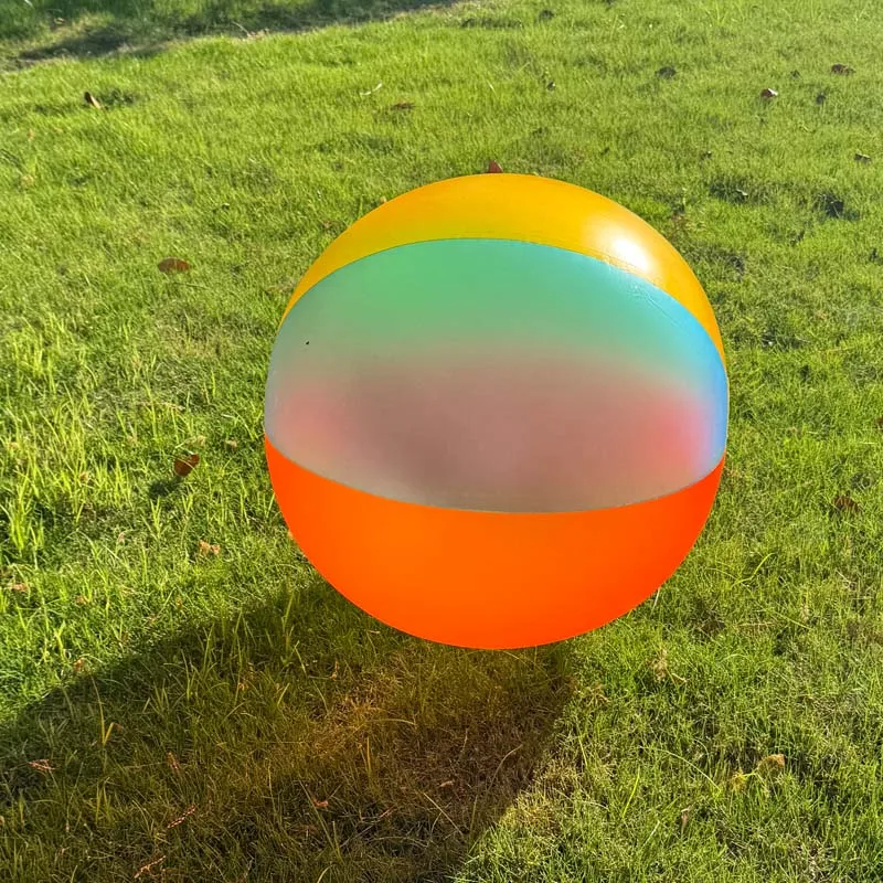 Super big 60-100cm PVC inflatable ball kid child air beach ball swimming pool outdoor giant roll ball toy sport water play