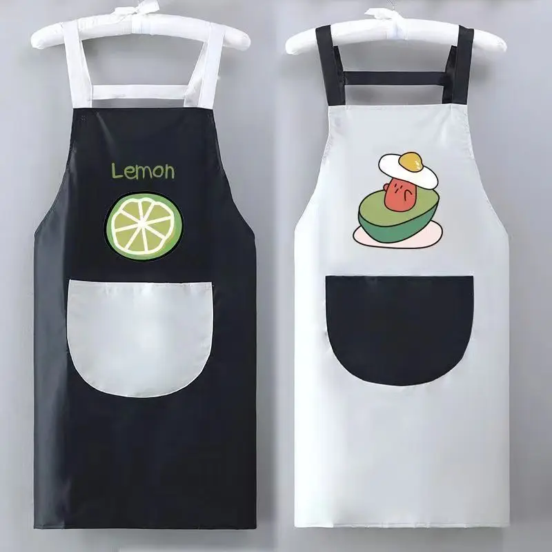 Apron for Home Kitchen Waterproof and Oil-proof Cute Fashionable Adult Apron