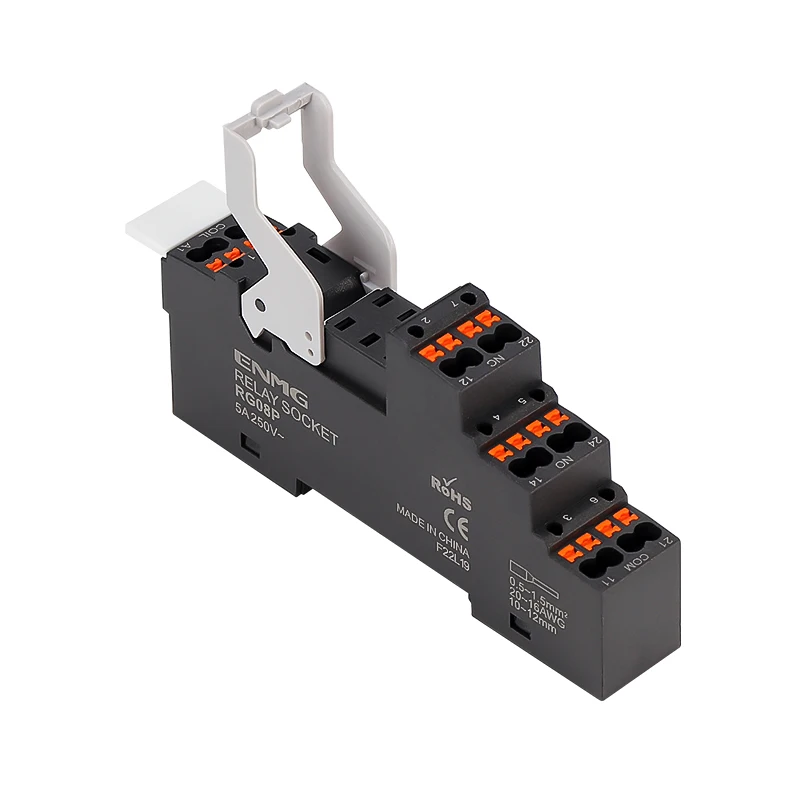 ENMG-Relaissockel RG05P 5-Pin RG08P 8-Pin RXZE08P 8-Pin RXZE14P 14-Pin-Buchse für industrielle Relaisverbindung Hochwertiges Relais