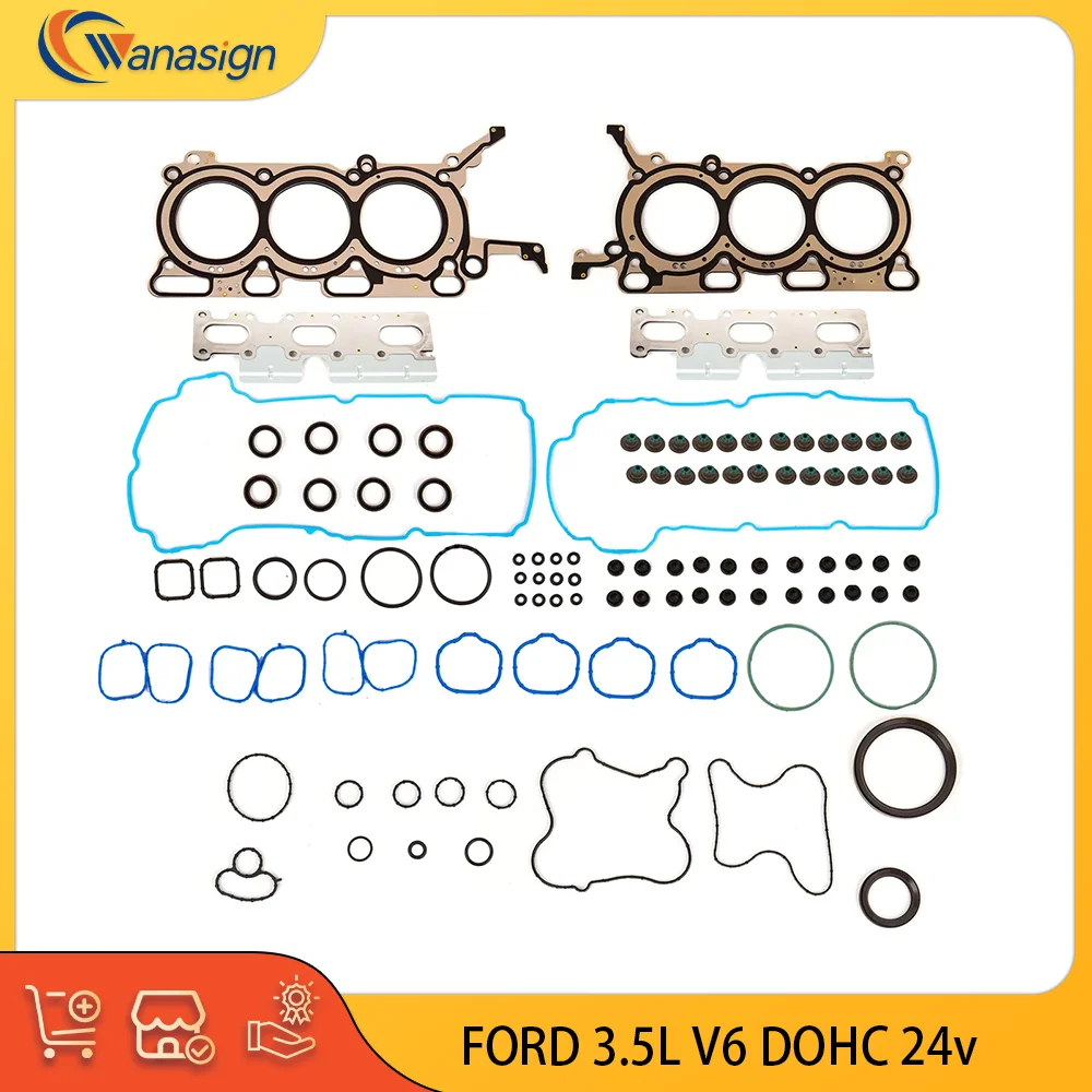 AUTO ENGINE PARTS Full Gasket Set Fit For Ford Lincoln MAZDA CX-9 Edge 3.5L 3.5T V6 DOHC GAS 3.5 L T 24v 2007-2012