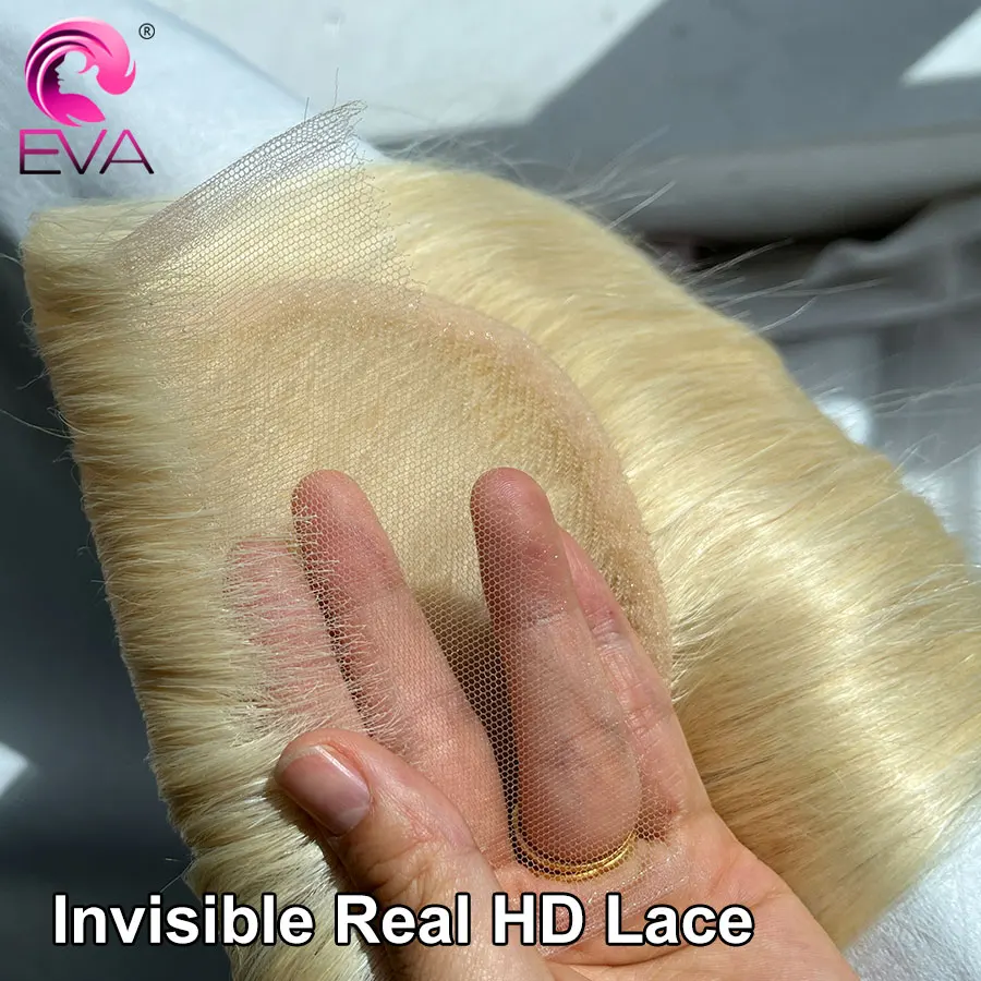 

Eva Hair #613 Blonde Hair 5x5 HD Lace Closure Straight Brazilian Human Hair 13x4/13x6 HD Lace Frontal Body Wave Pre Plucked HD