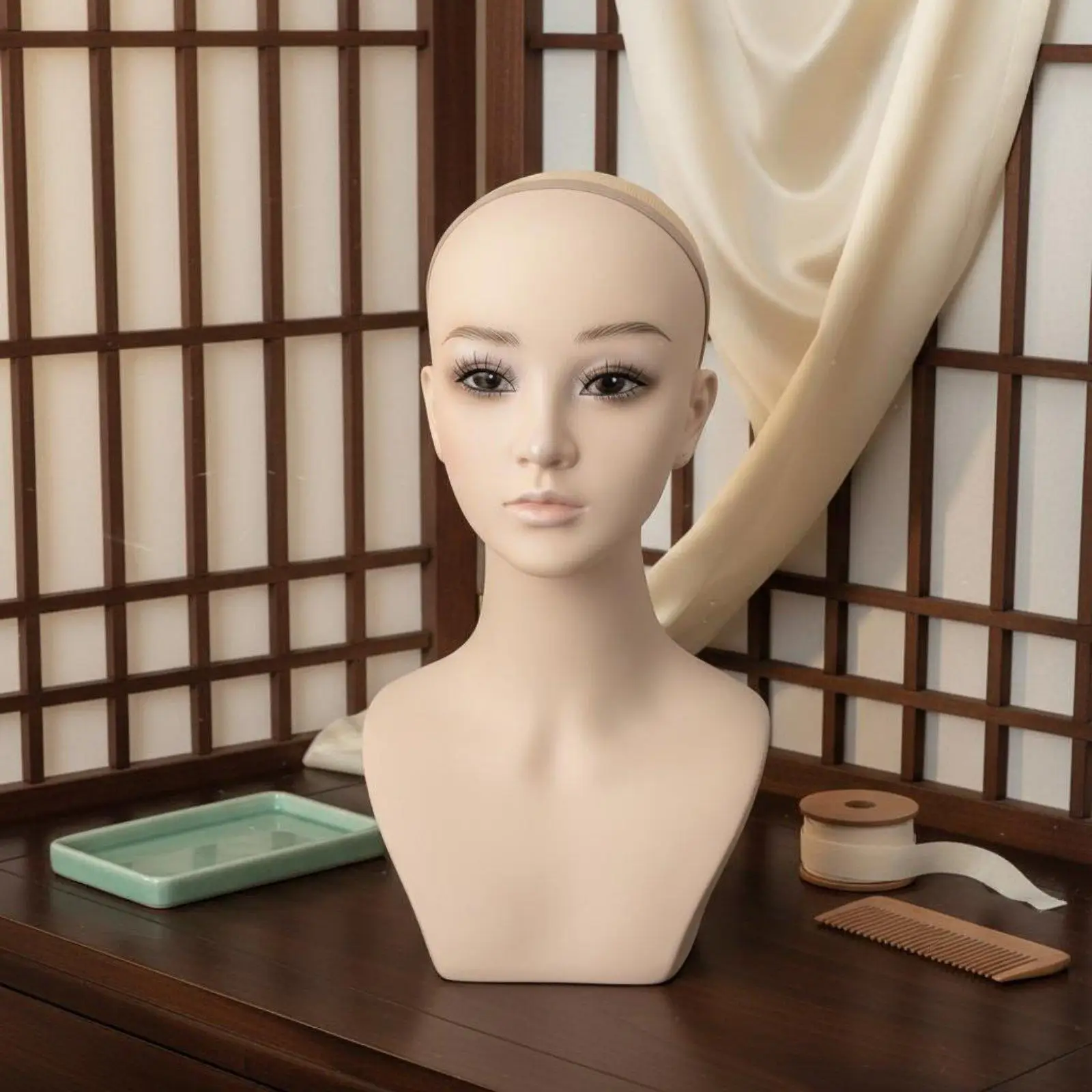 Styling Model Head Multi-Purpose Female Head Form for Cosplayers, Hair Stylists