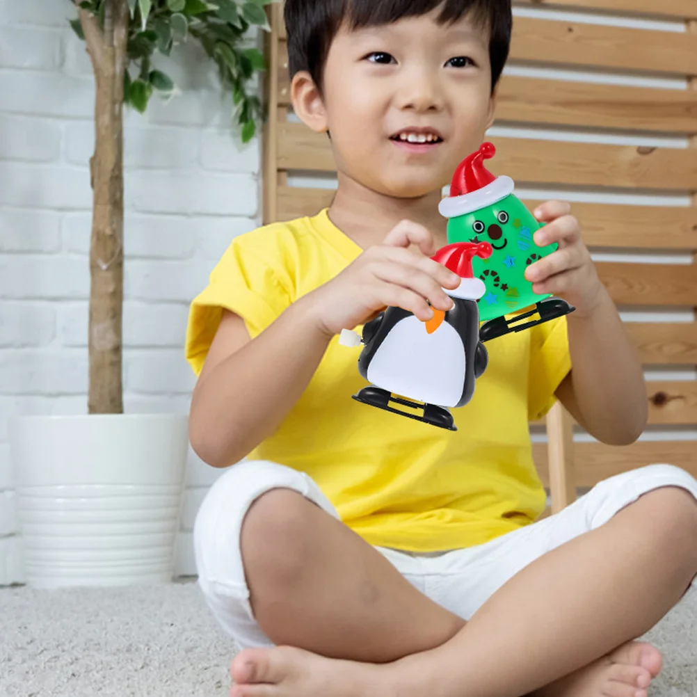 3 pçs acabar santa decorações de natal plástico durável elementos de natal engraçado crianças brinquedos crianças suprimentos