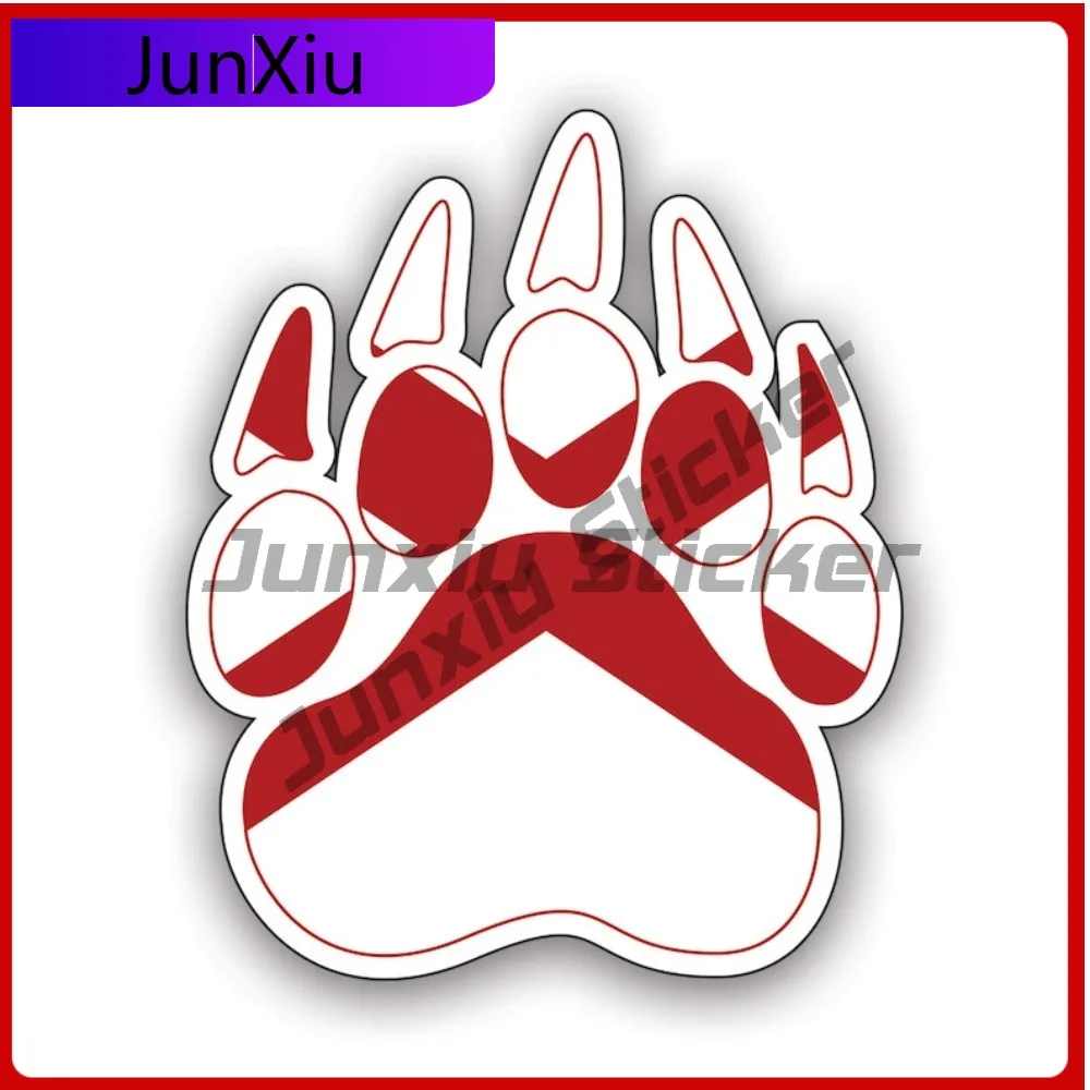 

Alabama State Bear Print Shaped Sticker Creative Decals Uv Protected Grizzly Track Tracks Polar Outdoors Explore Hiking Camping