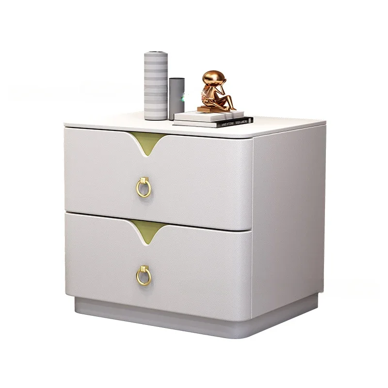 Cabinet Storage Living Room Bedside Table Bedroom Closets Night Stand Floating Nightstand Cute End Tables White Side Bed Locker image 4