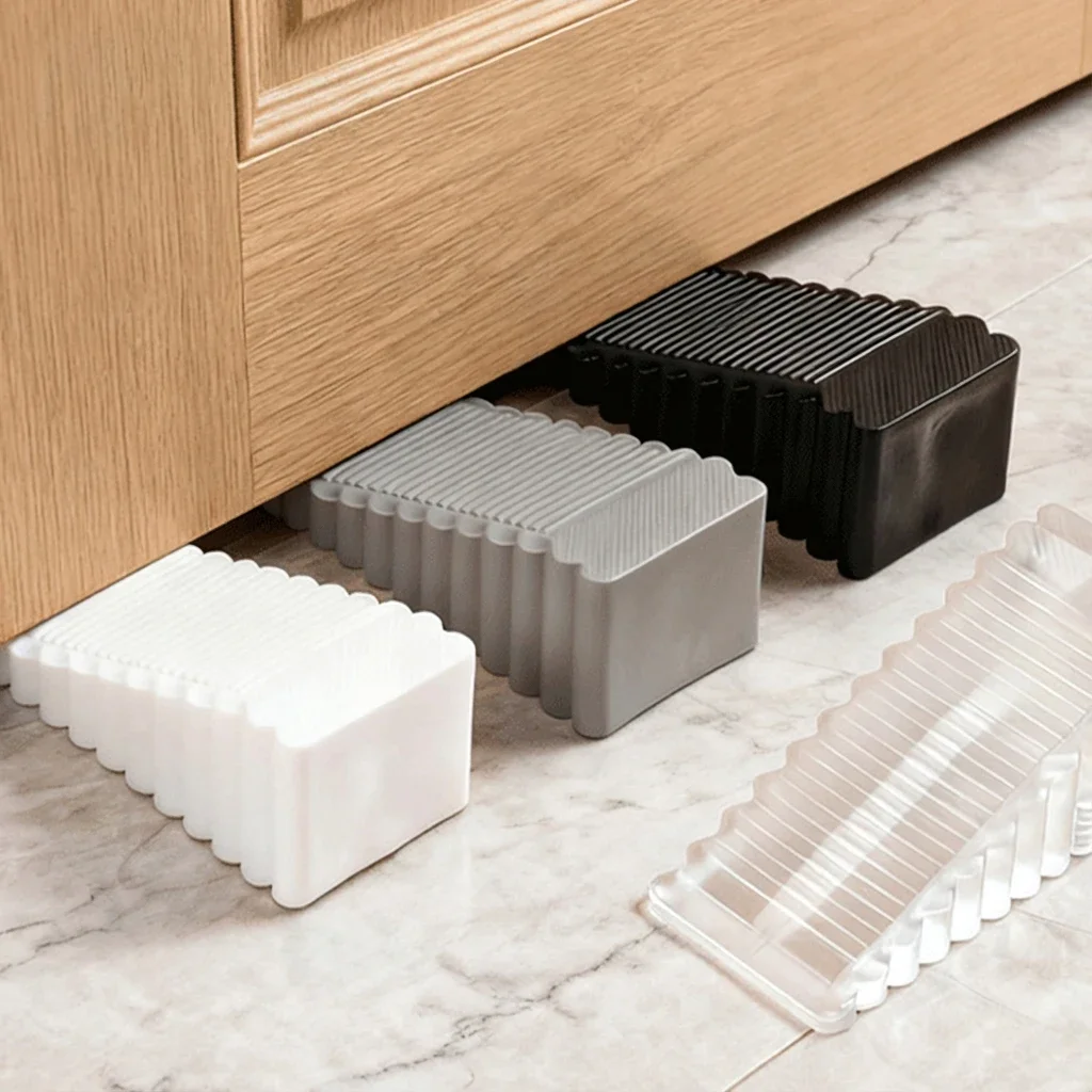 Safety Silicone Door Stop Block Wedge Stop Door Stopper Home Offices Door Rear Retainer Impact Stopper Rubber Stops No Drill