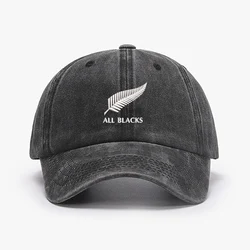 Projekt haftu All Blacks Mężczyźni Kobiety Miękkie bawełniane czapki z daszkiem Regulowana czapka przeciwsłoneczna Czapka taty dziewczyna Niestandardowe logo Tekst