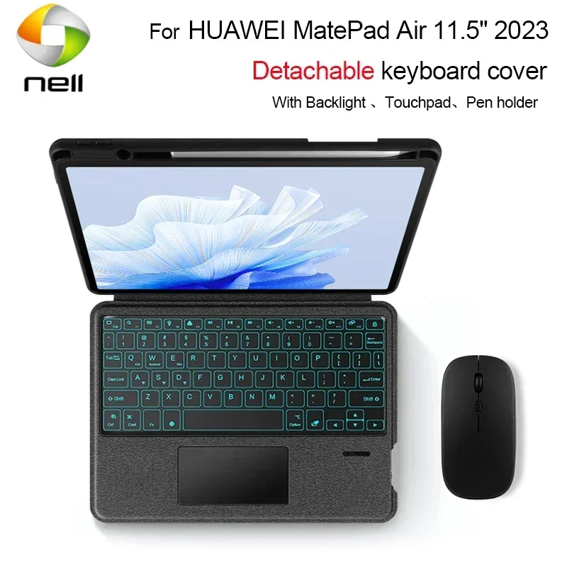 แป้นพิมพ์ที่ถอดออกได้สําหรับHUAWEI MatePad Air 2023 11.5 "DBY2-W00 แท็บเล็ตโปรตุเกสรัสเซียอาหรับสเปนเยอรมันเกาหลีAZERT