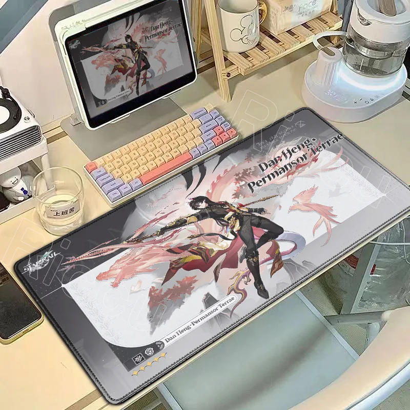 

New DanHeng•PermansorTerrae Mousepad Honkai Star Rail Computer Mouse Pad Desk Office Accessories Pc Cabinet Keyboard Gaming Mats