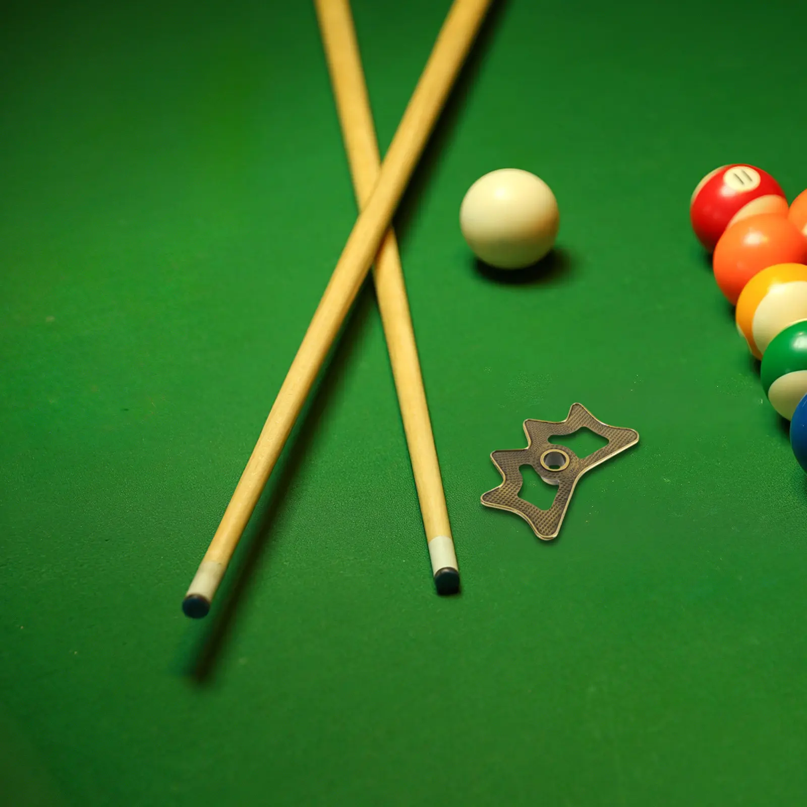 

Portable Snooker Pool Cue Bridge Head Metal Cue Stick Rest Indoor Home Use Billiards Supplies Bridge Stick Billiards Head
