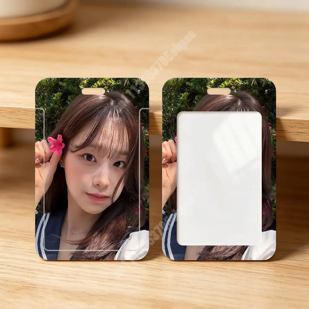 C-Chuu K-Kim J-Jiwoo Kpop Singer Plastic Card Holder Staff ID Card Clear Transparent Campus Access Name Tag