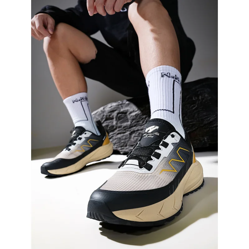 أحذية رياضية شتوية مريحة للرجال مع سطح جلدي مقاوم للماء وغير قابل للانزلاق، أحذية رجالية للجري في الهواء الطلق، مقاومة للاهتراء #6