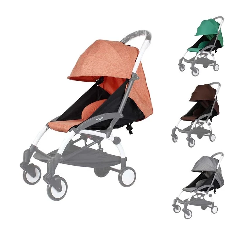 

Stroller Accessories 2 Sets of Sunshade Covers and Cushions for yoyo yoya yuyu vovo vuvu babyzen bugaboo Canopy and Seat Pads