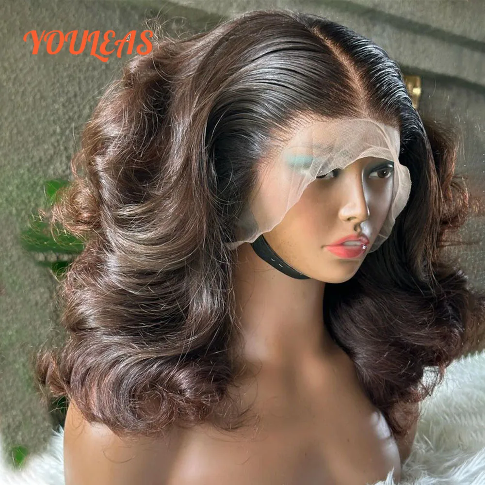 

Honey Blonde Loose Wave Ombre 1b/4 Colored Wig 13x4 Transparent Lace Front Glueless Human Hair Wig Pre plucked Ready To Wear