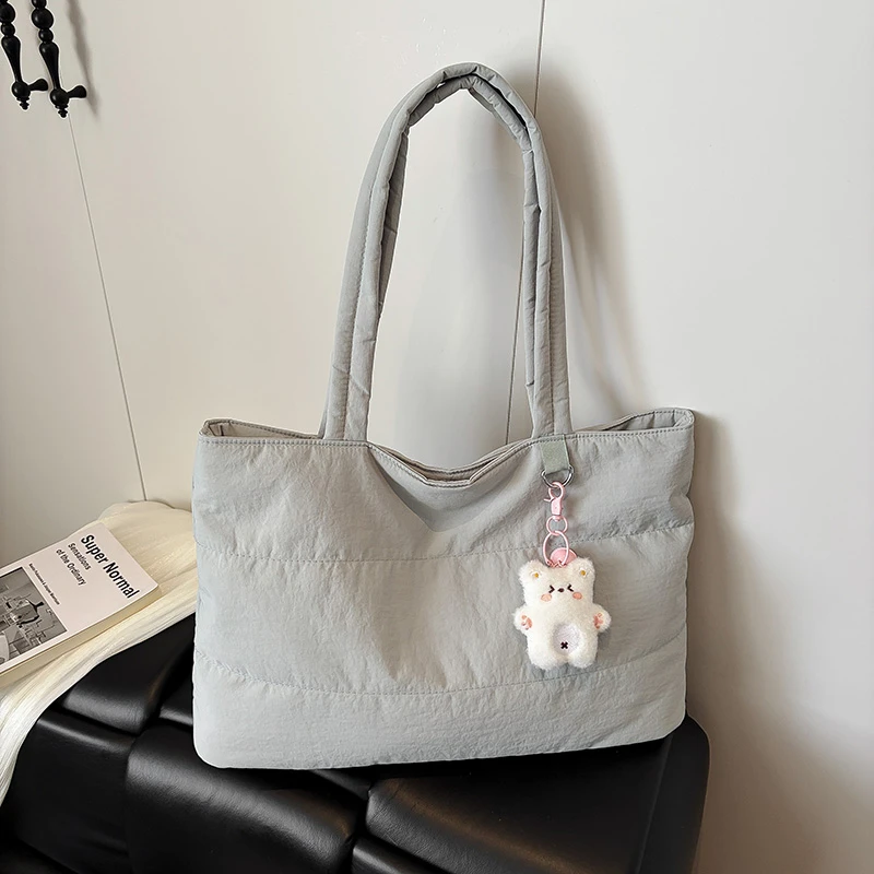 

Швейные нитки, однотонные сумки на плечо, большая вместимость, простые 2026, новые нейлоновые универсальные сумки для повседневного отдыха и путешествий