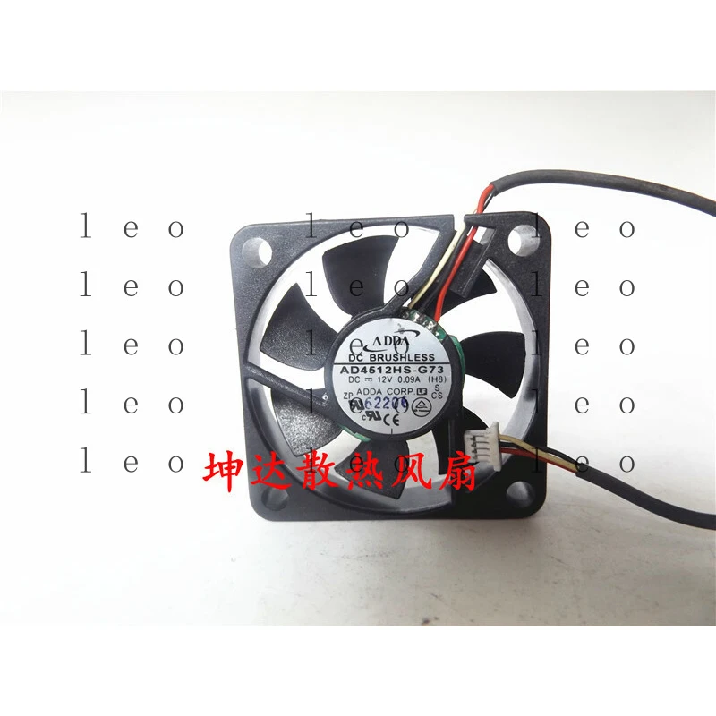

AA 1pcs for ADDA AD4512HS-G73 12V 0.09A 4cm 3-wire silent fan