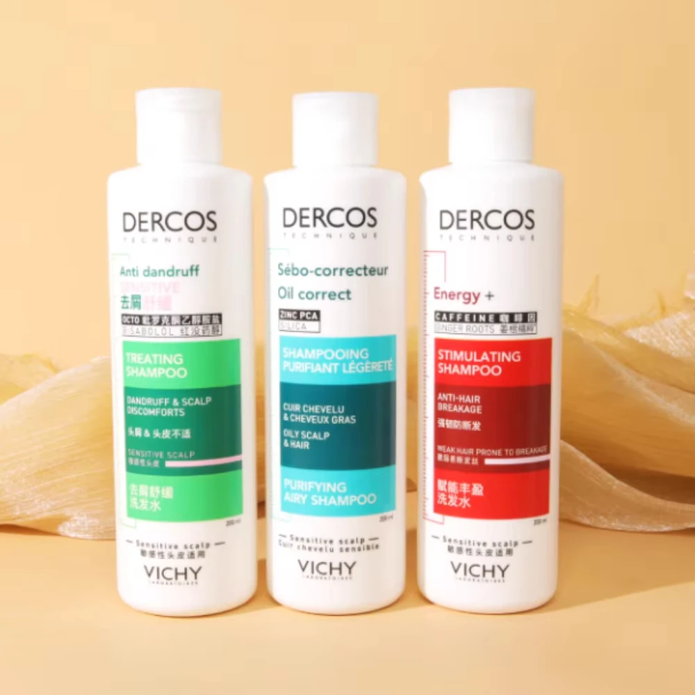 Vichy champú anticaspa Control de aceite champú esponjoso acondicionador para el cabello calmante tratamiento del cabello dañado cuidado refrescante del cabello