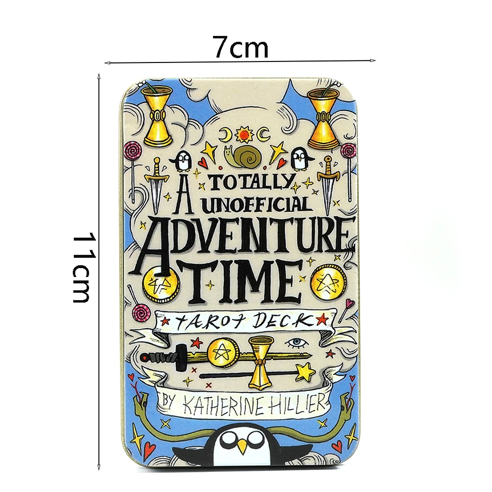 Adventure Time Tarot Deck Tin/Metal box Gilt Edge By Katherine Hillier The Unique Personality Traits And Story of Each Character