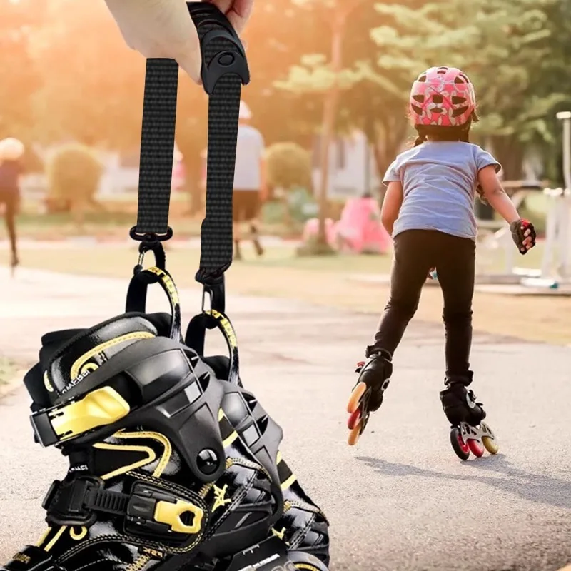 متعدد الألوان 1 الأسطوانة سكيت مصعد التزلج التمهيد مع المحمولة حذاء تزلج بعجلات الأربطة زلاجات ثلجية تحمل الشتاء التزلج الملحقات #4